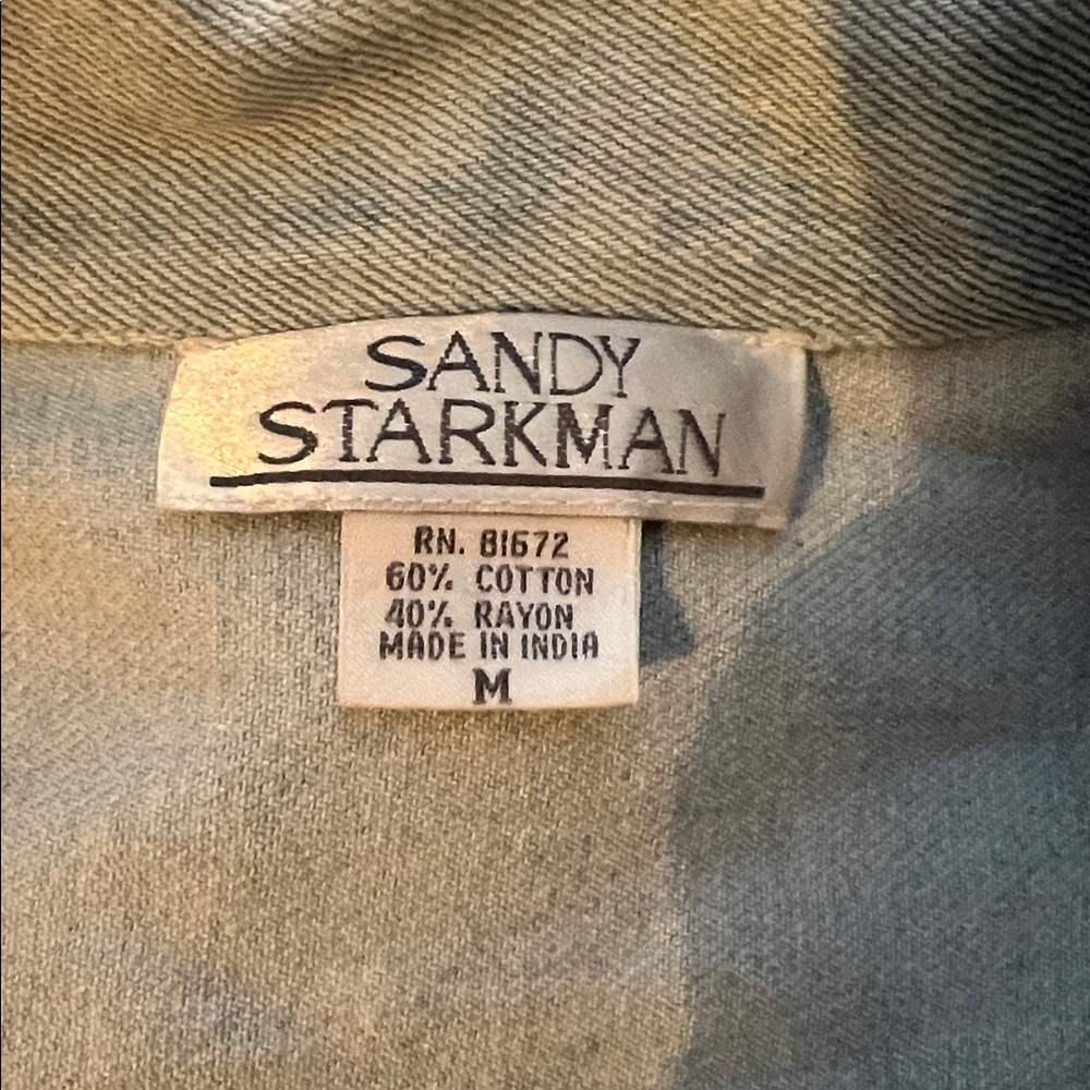 VINTAGE Sandy Starkman Art to Wear bkazer. Medium. - Picture 2 of 3